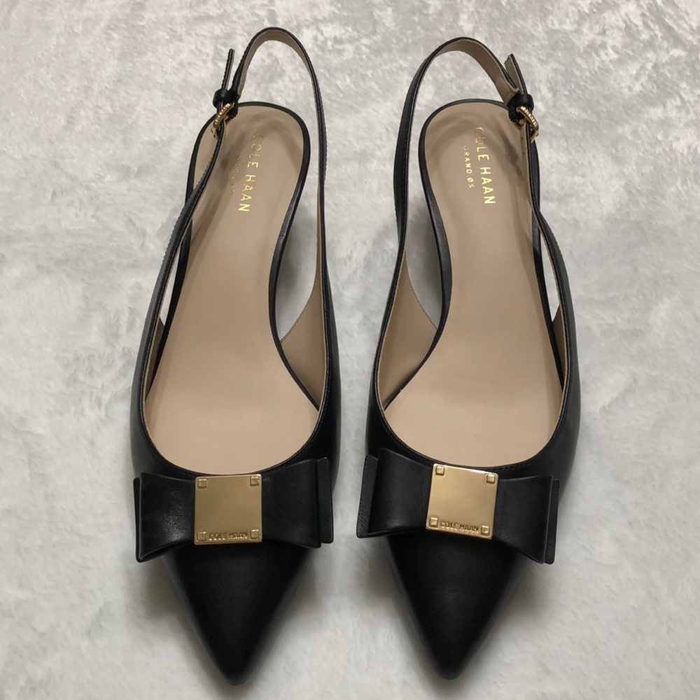 Cole haan tali bow slingback pump with bow